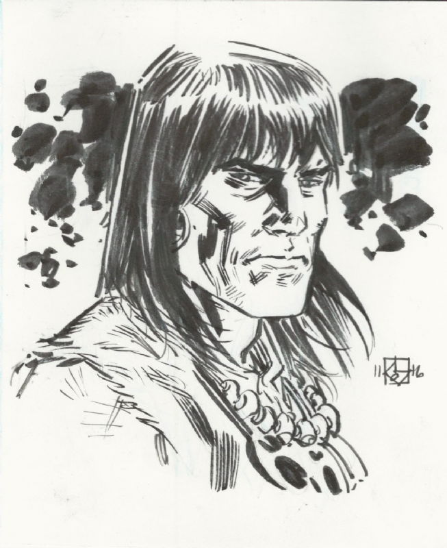 Dean Kotz Conan, in Jim Latimer's Pulp Heroes Comic Art Gallery Room