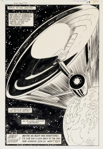 STAR TREK #37 Splash (1987) Iconic Starship Enterprise, Famous Final Frontier Speech! Comic Art