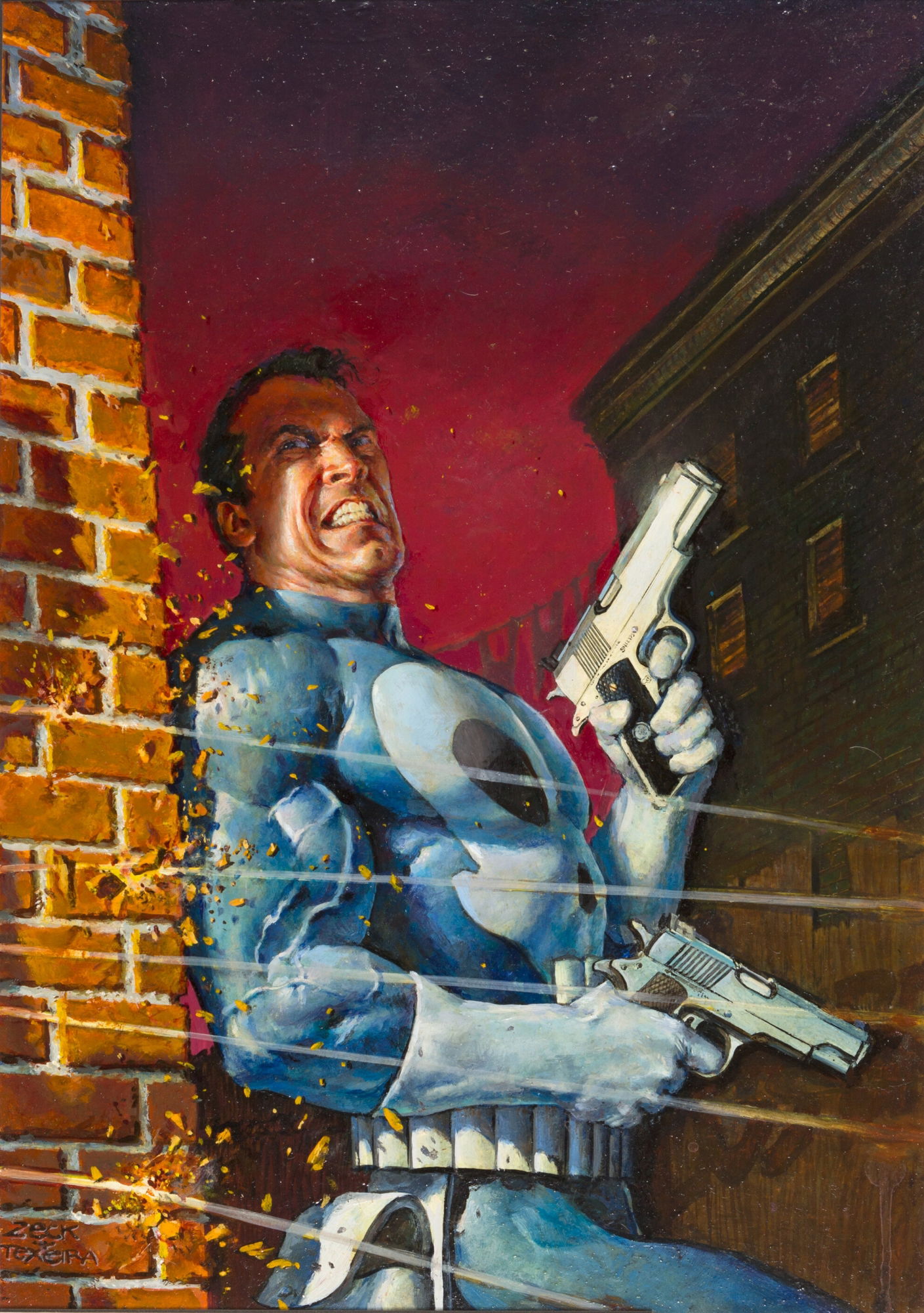 Punisher Fan Art Resin Statue Pro Painted 1/6 Scale - Made
