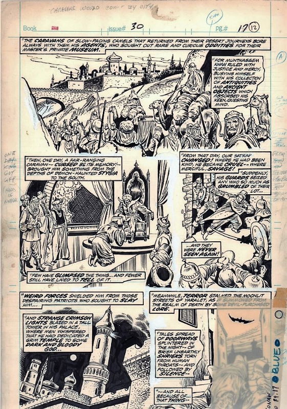 JOHN BUSCEMA - CONAN THE BARBARIAN # 30 PG 17 - 1973, in David Currie's ...