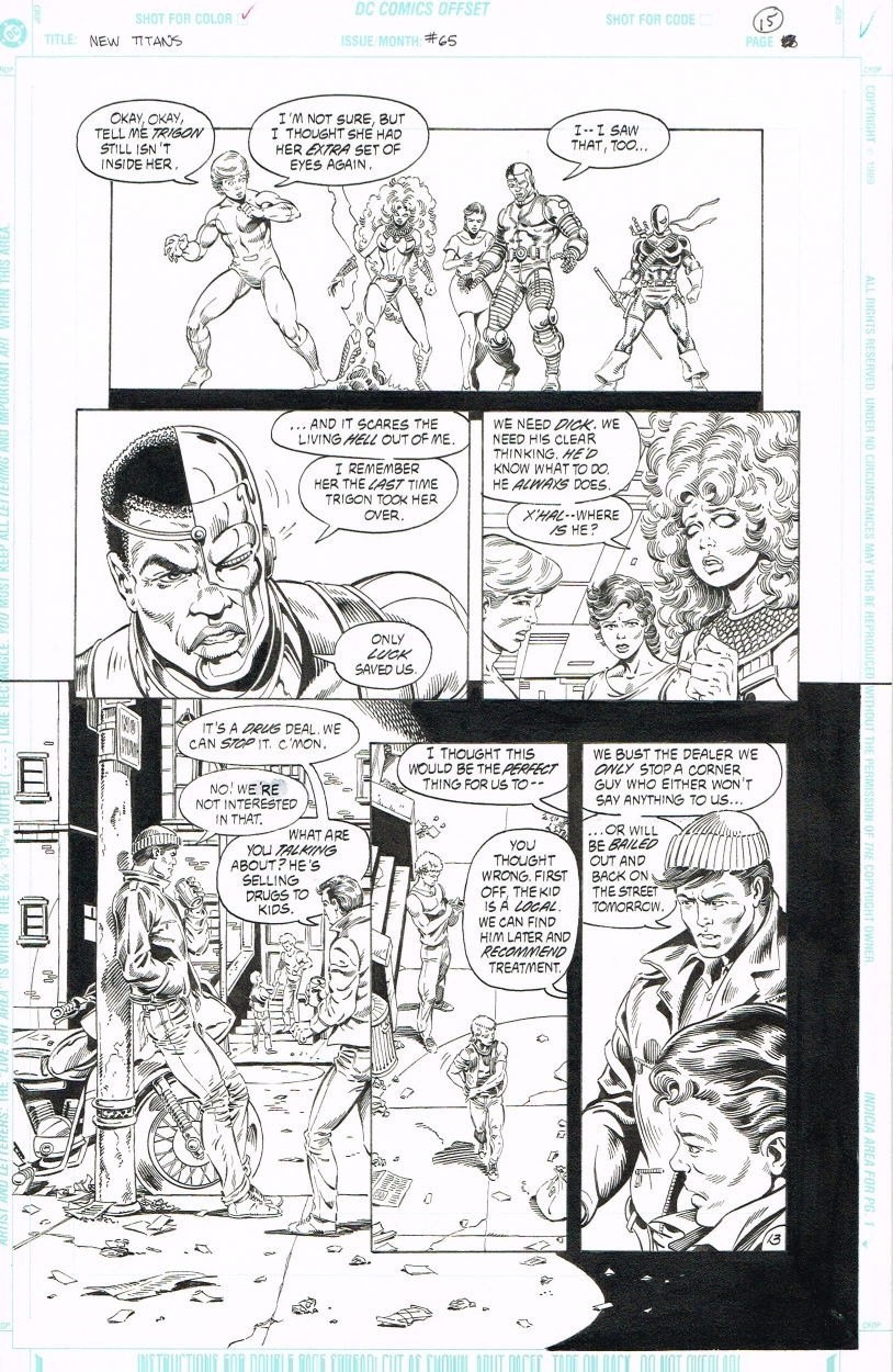 New Titans #65, Page 13, in Jeffrey Streeter's Published Art - New ...