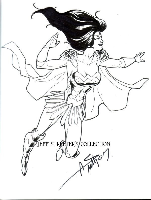 Donna Troy Wonder Woman by Andy Smith, in Jeffrey Streeter's Sketchbook ...