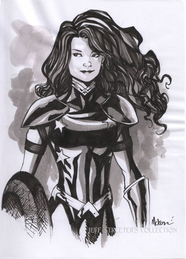 Donna Troy Titans Rebirth By Mike Mckone In Jeffrey Streeter S Sketchbook Commissions