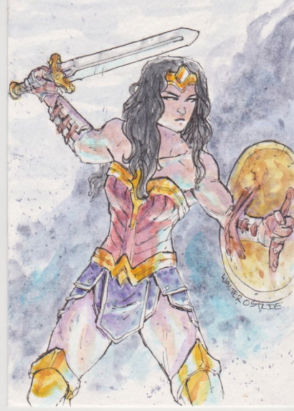 Wonder Woman, in Tom Boes's Comic Art Comic Art Gallery Room