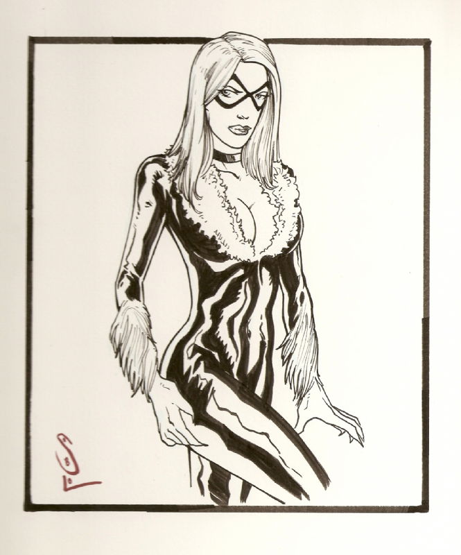 Black Cat - Carlos Gómez, in Rashid BH's Commissions Comic Art Gallery Room