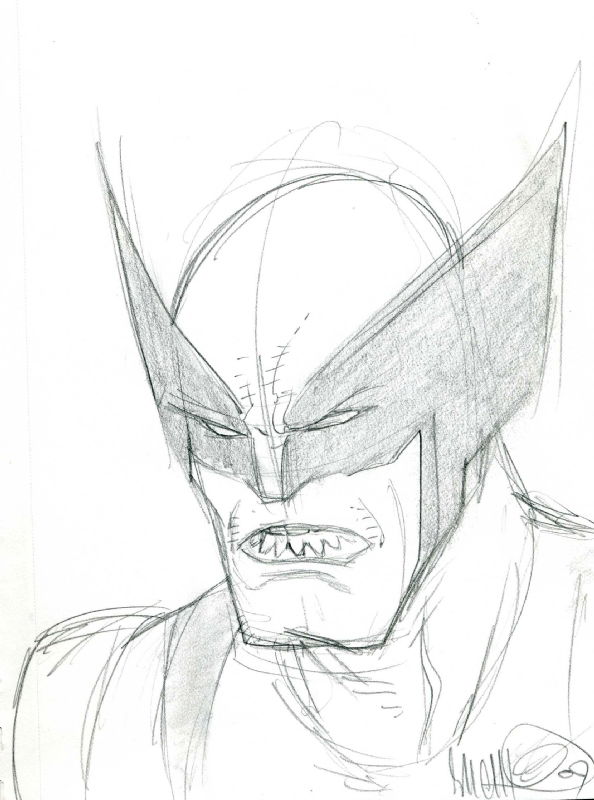 Wolverine, in Michael Waffles's Storm's Collection Comic Art Gallery Room