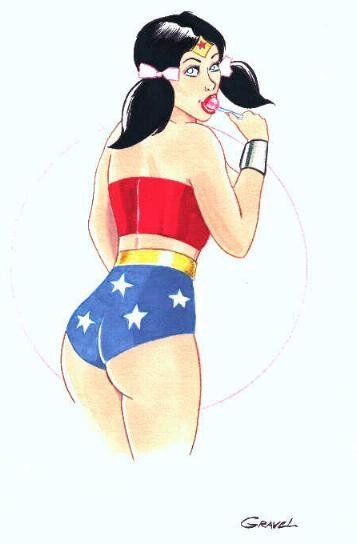 Wonder Woman Underoos Ad Art, in Joel Thingvall GALLERY OF WONDER WOMAN  ART's Wonder Woman in Ads / Animation / Oddities Comic Art Gallery Room
