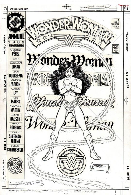 George Perez - Wonder Woman Annual #2 cover, in Joel Thingvall GALLERY ...