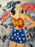 Vintage H. G. Peter Wonder Woman Poster Comic Art