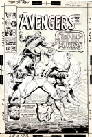 John Buscema--Avengers #42 Cover (1967) , Comic Art