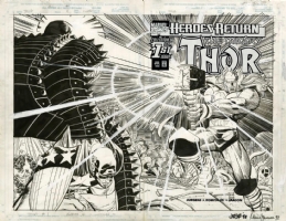 John Romita Jr.--Thor #1 Wraparound Cover (2nd series 1998) , Comic Art
