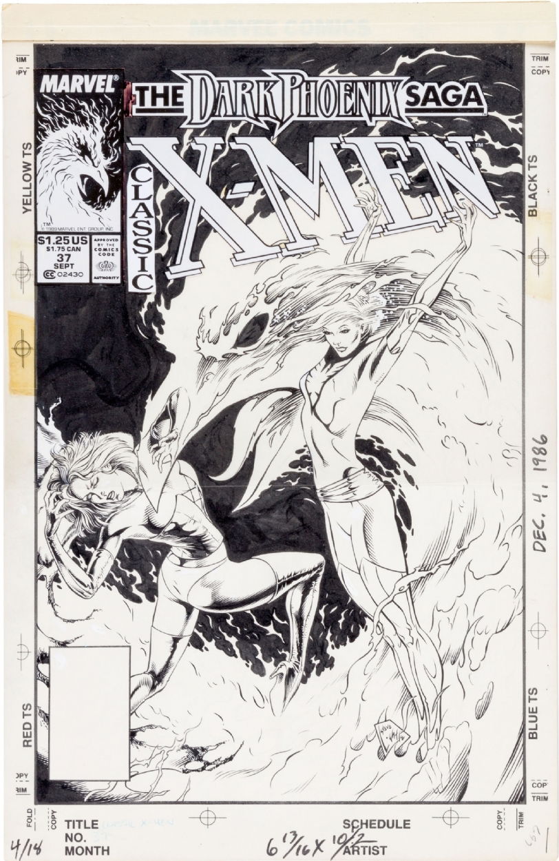 Lightle Classic X Men 37 Cover In Bill J S Lightle Steve Comic Art Gallery Room