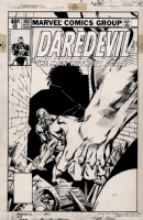 Miller/Janson--Daredevil #163 Cover (1979) Daredevil vs. The Hulk, Comic Art