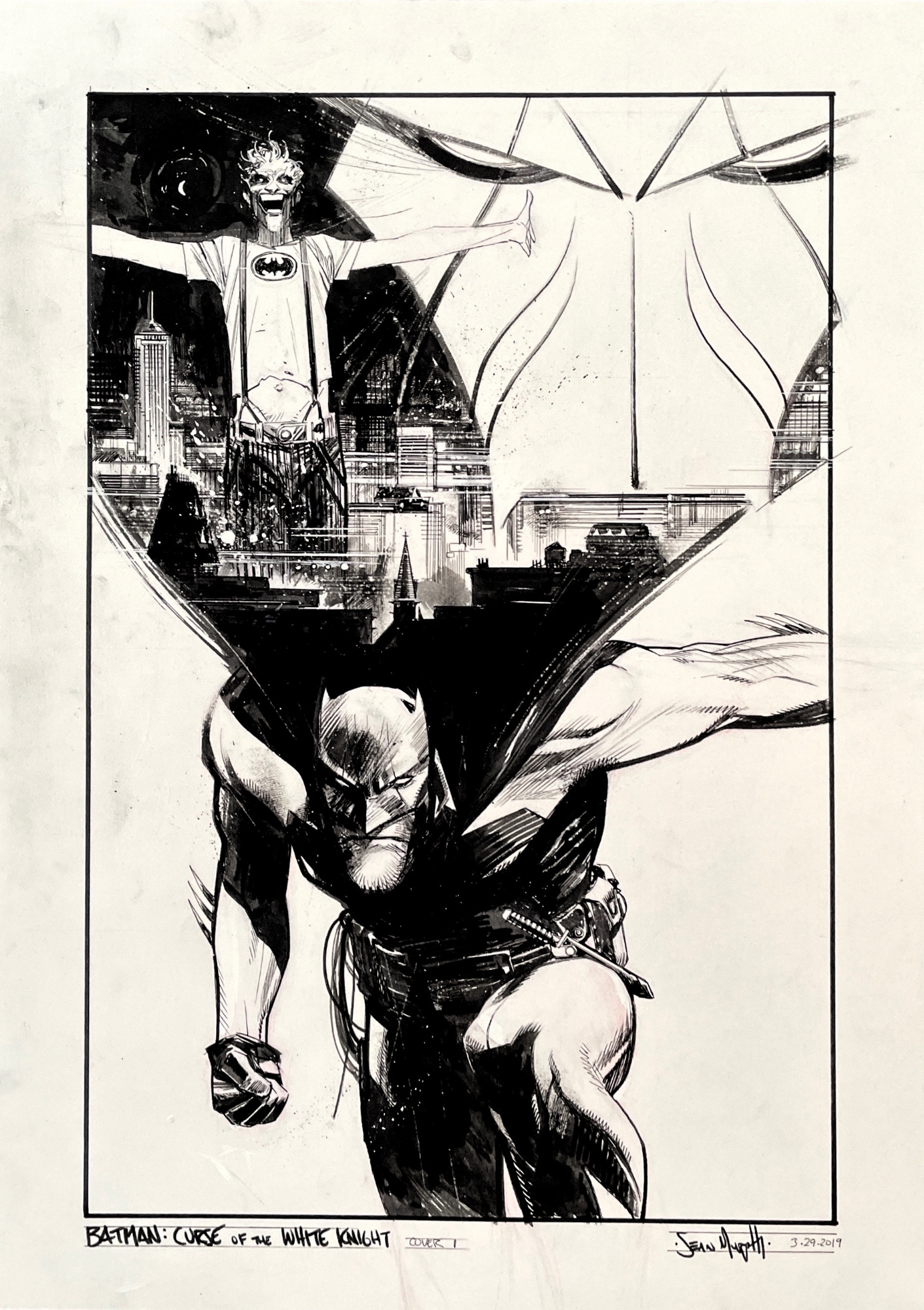 Sean Murphy--Batman: Curse of the White Knight #1 Cover (2020), in