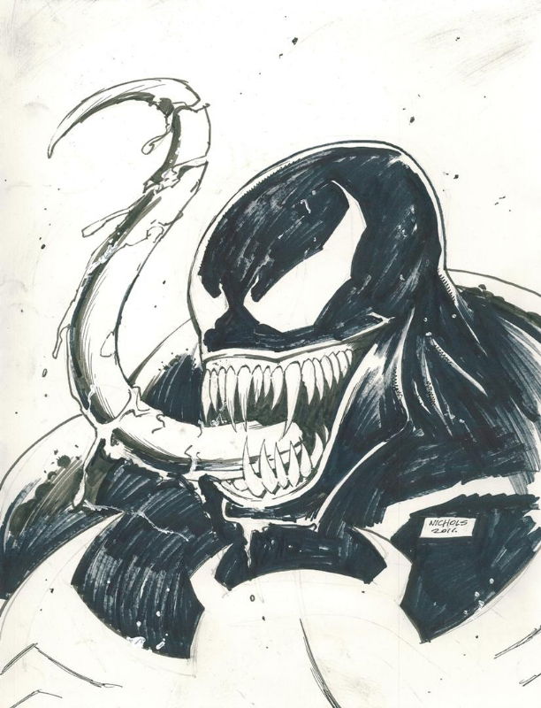 Venom - Wayne Nichols, in Stephen Wroth's Sketchbook - Spider-Man ...