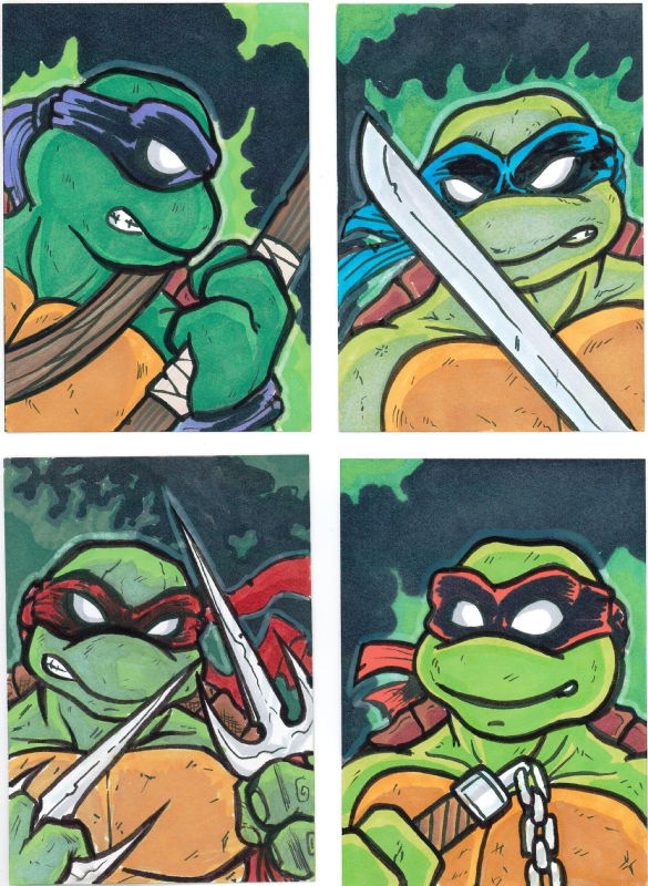 TMNT sketch cards - Josh Lyman, in Stephen Wroth's Sketch Cards Comic ...