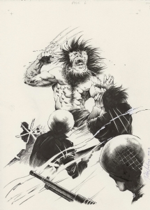 Wolverine splash - Vatche Mavlian Comic Art