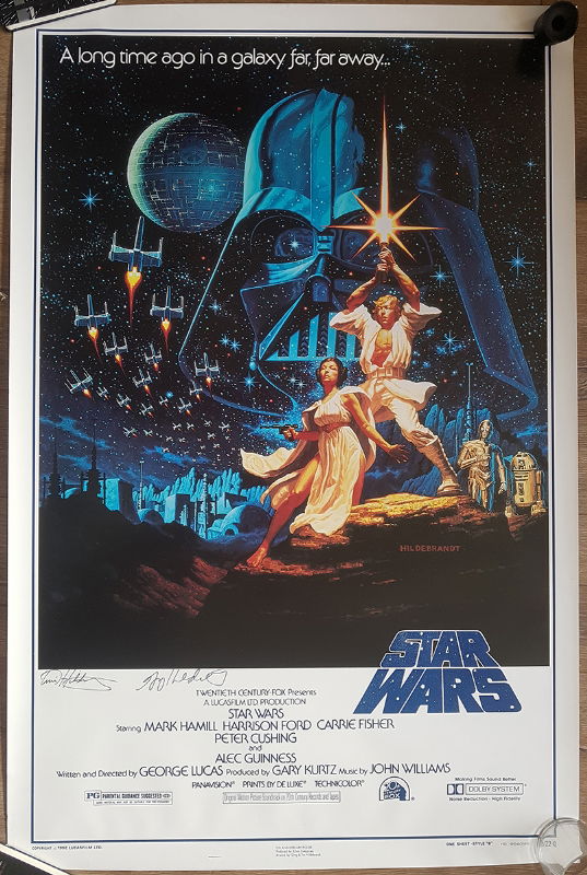 Star Wars One Sheet Style B Signed & Numbered, In Bob Zombi's Signed ...