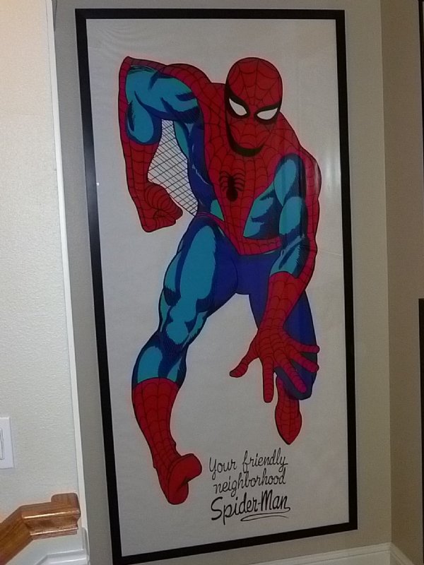 Spiderman Lifesize Door Poster 1966 Steve Ditko , in NorthBay Dan's  Marvelmania Original Posters Comic Art Gallery Room