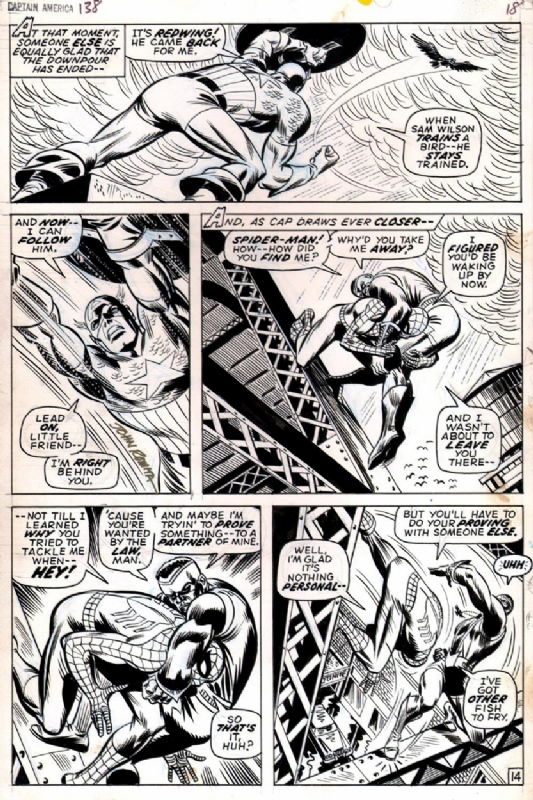 John Romita Captain America 138 Page 14 June 1971, in NorthBay Dan's ...