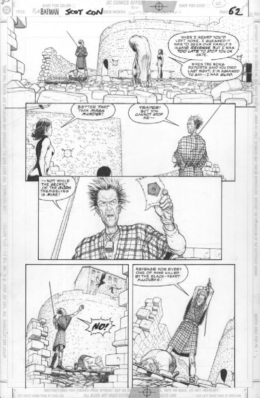 Batman Scottish Connection Page 62 In Tyler Chin Tanners Batman Comic Art Gallery Room 