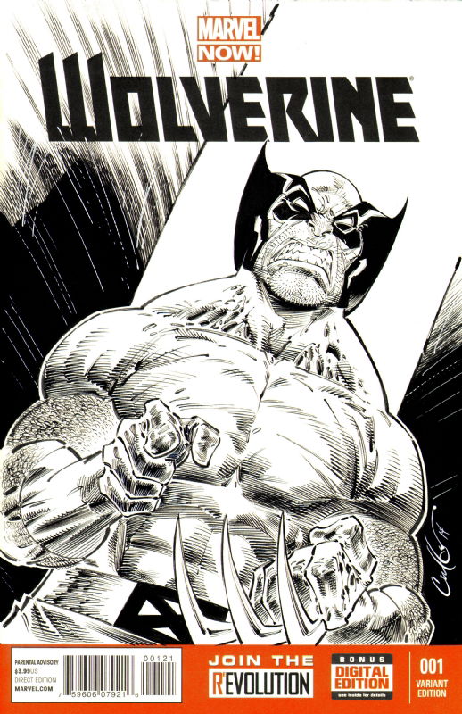 Wolverine Sketch Cover 2014 (inks), In Cory Hamscher's 2014 Comic Art ...