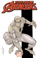 Spider-Man sketch cover (New Avengers #1) Comic Art