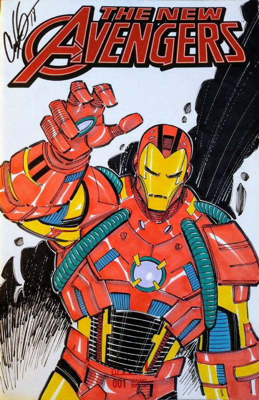 IRONMAN, In Cory Hamscher's 2018 Original Sketch Covers For Sale Comic ...