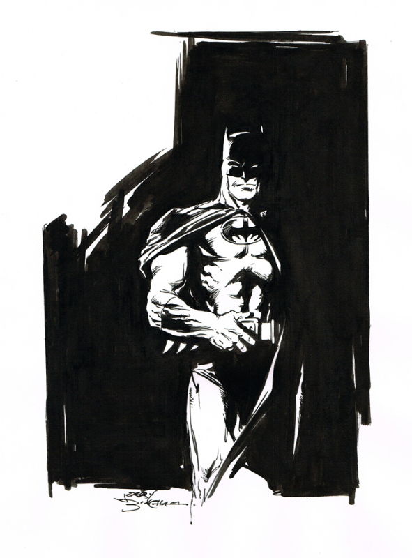 Batman by Jerry Bingham, in Rocky Bradley's Batmania! Comic Art Gallery Room