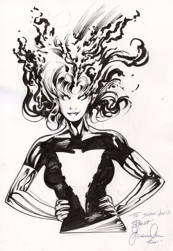 Dark Phoenix, in Juan Luis Gomez's Jornadas Comic Aviles 2011 Comic Art ...