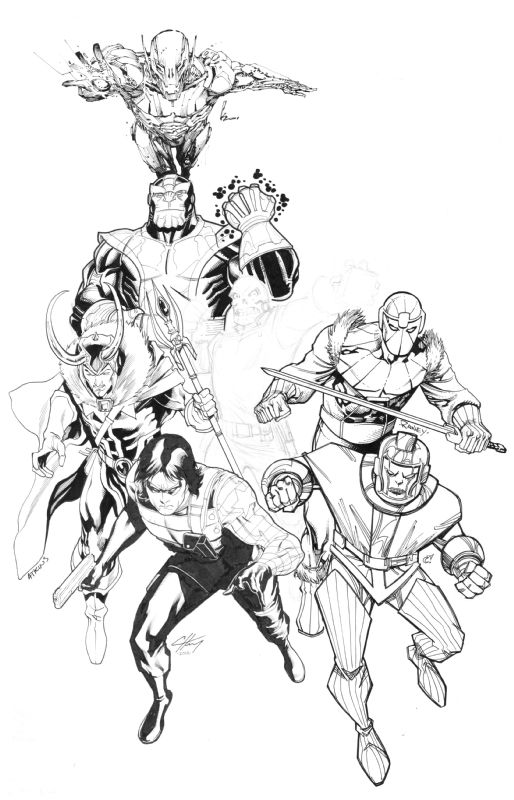 Avengers Villains Jam - Step 7 - Kenneth Rocafort, in Cory Sprague's ...