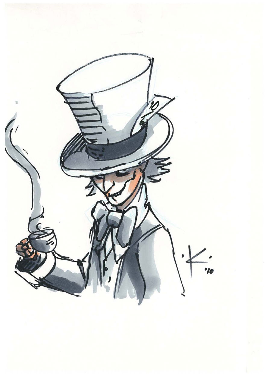 Mad Hatter By Keith Conway, In Ethan Kaye's Convention Sketches Comic 