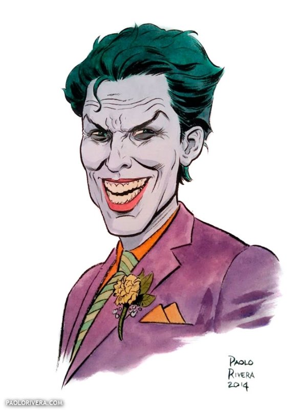 The Joker Paolo Rivera, in SEAN THORNTON's Batman Commissions Comic Art ...