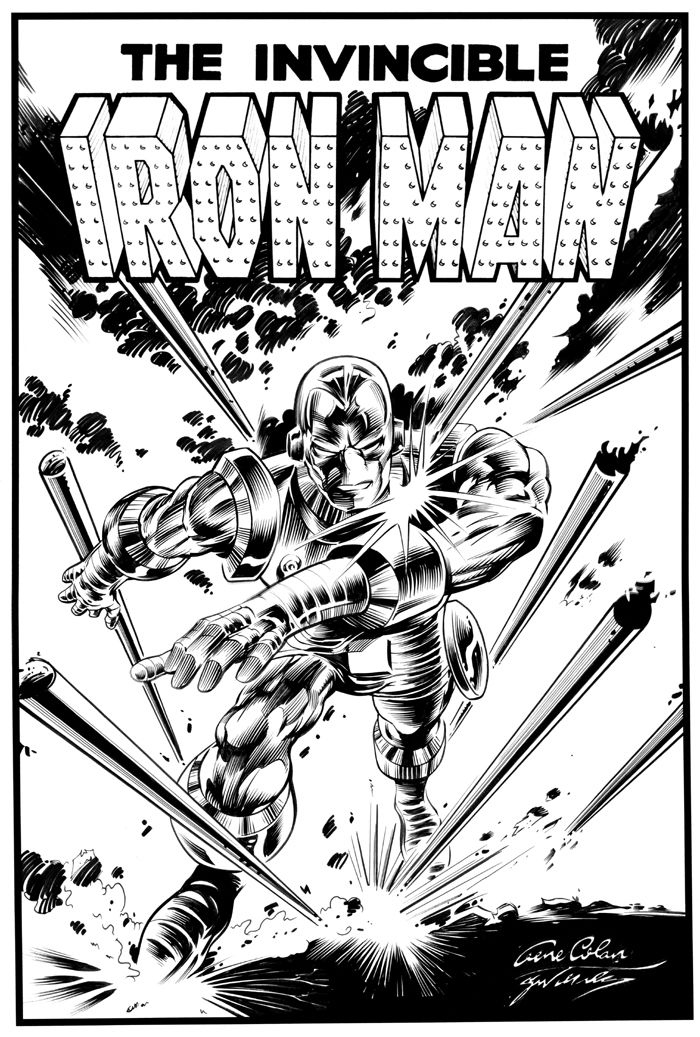 Iron Man - Inks, in Gene Colan's Commissions - Iron Man Comic Art ...