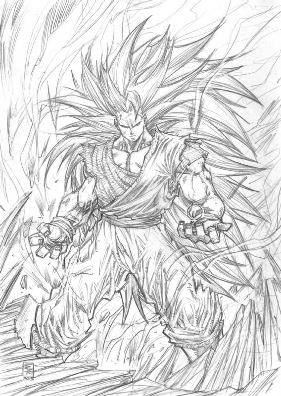 How To Draw Goku Super Saiyan Blue | Ssj3