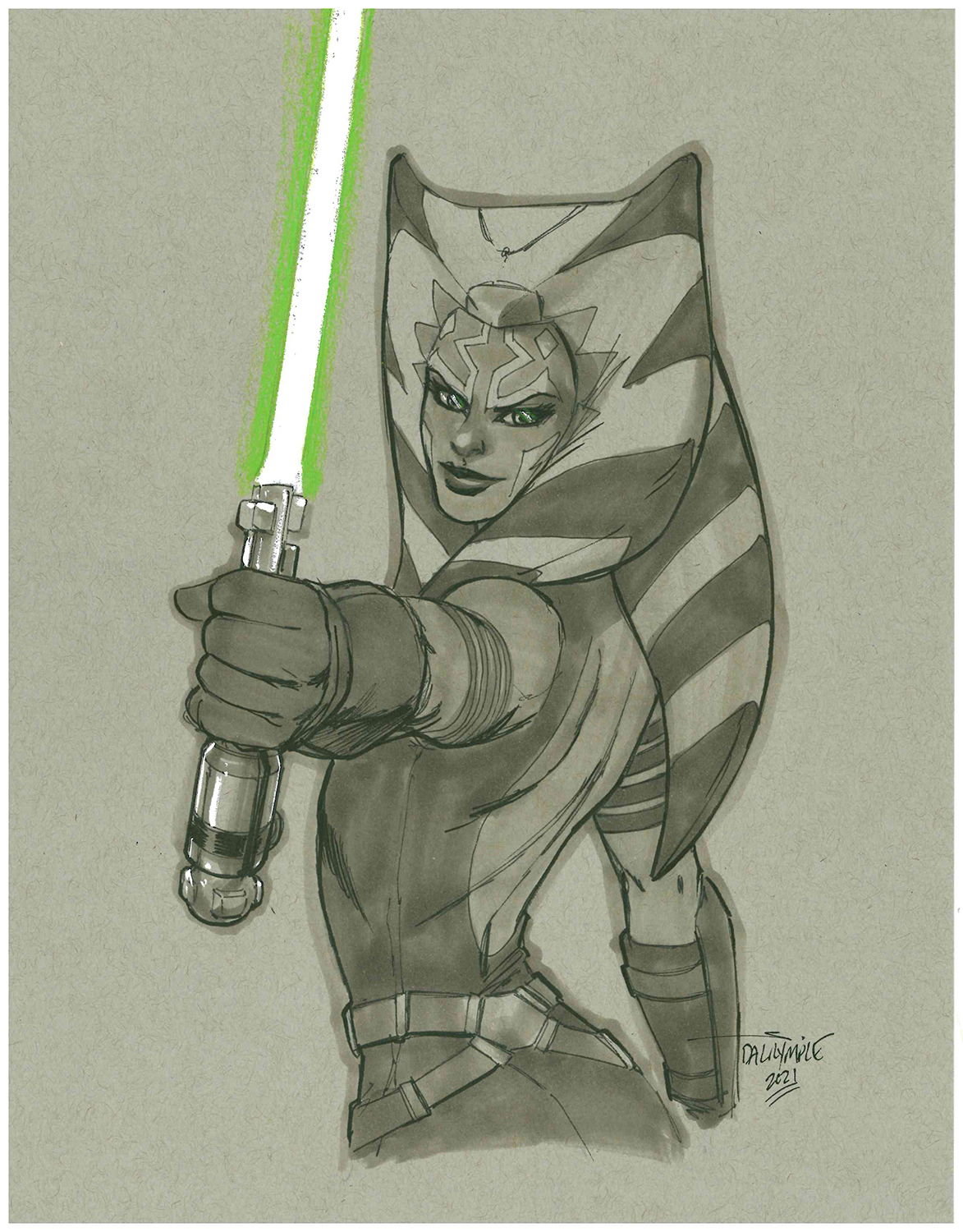 Ahsoka Tano by Scott Dalrymple, in Jeffrey Wedding's Commissions, Con ...