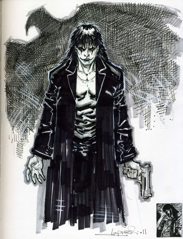 The Crow by Aaron Lopresti, in Jon H.'s James O' Barr THE CROW Original ...