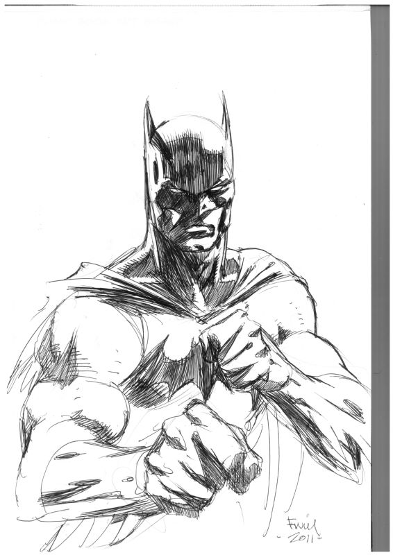 Batman - Fist of Fury, in Joe Lieu's Commissions Comic Art Gallery Room