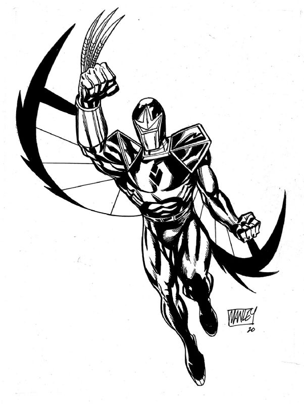 Darkhawk, in Mike Manley's Commissions and Sketches Comic Art Gallery Room