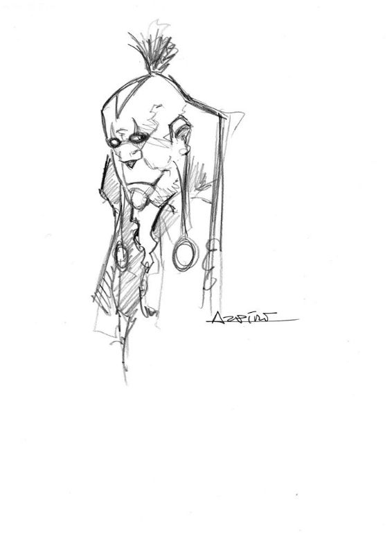 Azpiri Genius Head Sketch, in Alberto Andrés's SKETCHES_PINUPS ...