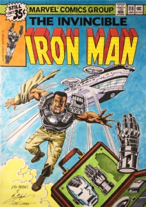 KEV HOPGOOD, BOB LAYTON & BOB SHAREN - IRON MAN 118 RECREATION - WAR MACHINE Comic Art