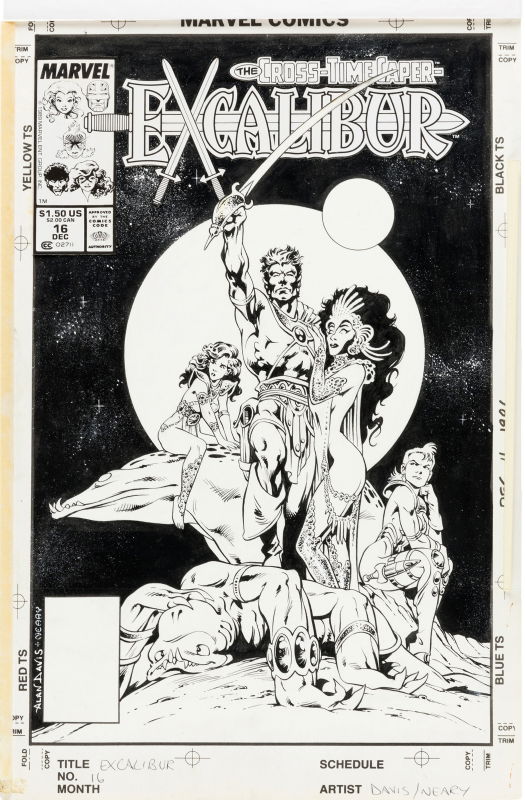 Excalibur #16 Cover Art by Alan Davis and Paul Neary (1989
