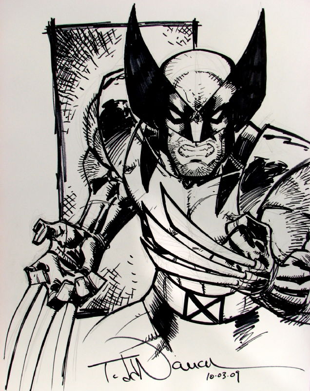 Todd Nauck Wolverine Sketch, in James Henry's Mid-Ohio-Con (Charity ...