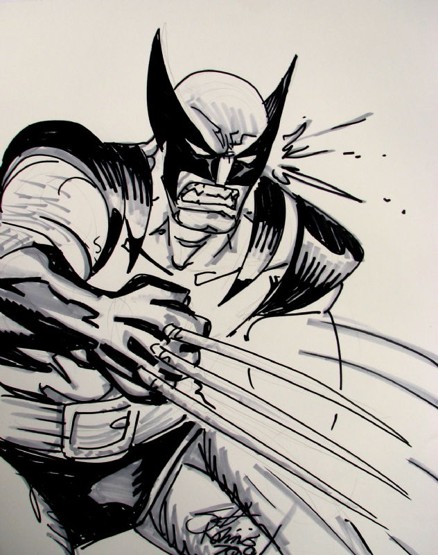 Scott Kolins Wolverine Sketch, in James Henry's Mid-Ohio-Con (Charity ...