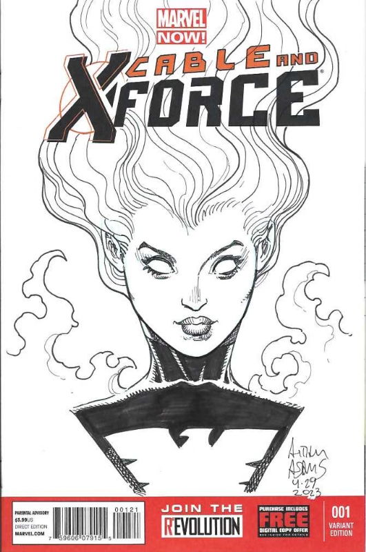 Phoenix Cover Sketch By Art Adams In Gabe Carinos Gabe C Comic Art Gallery Room