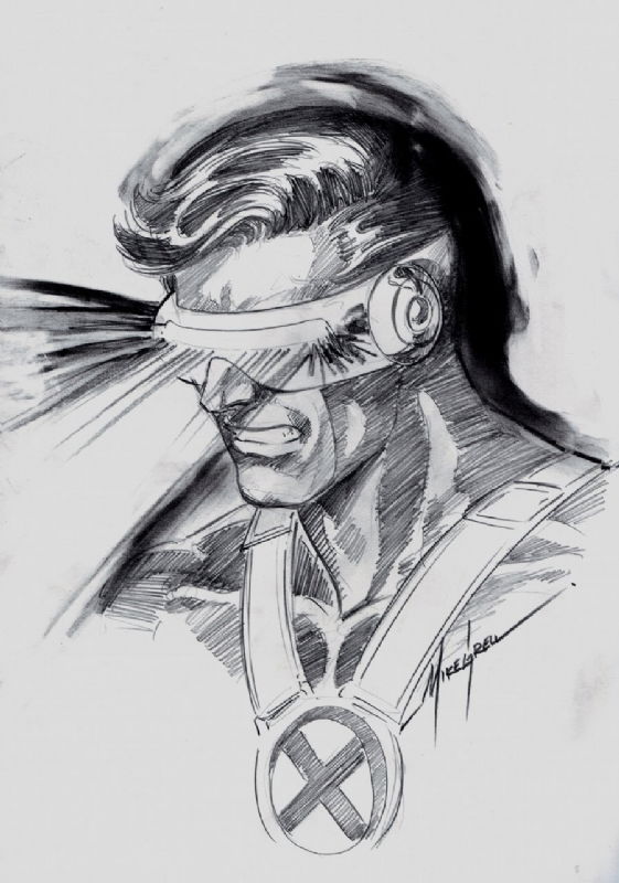 Cyclops Pin-up - Mike Grell , in Gabe Carino's Gabe C Comic Art Gallery ...