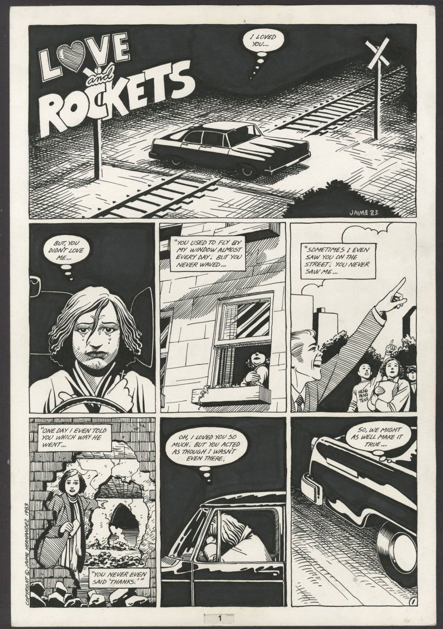 Jaime Hernandez Love And Rockets 3 Complete 2 Page Love And Rockets Story In