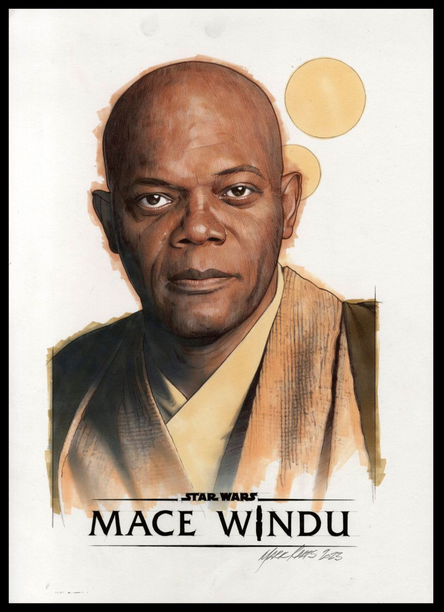 Mark Raats - Mace Windu illustration, in ComicConnect.com -- Comic ...