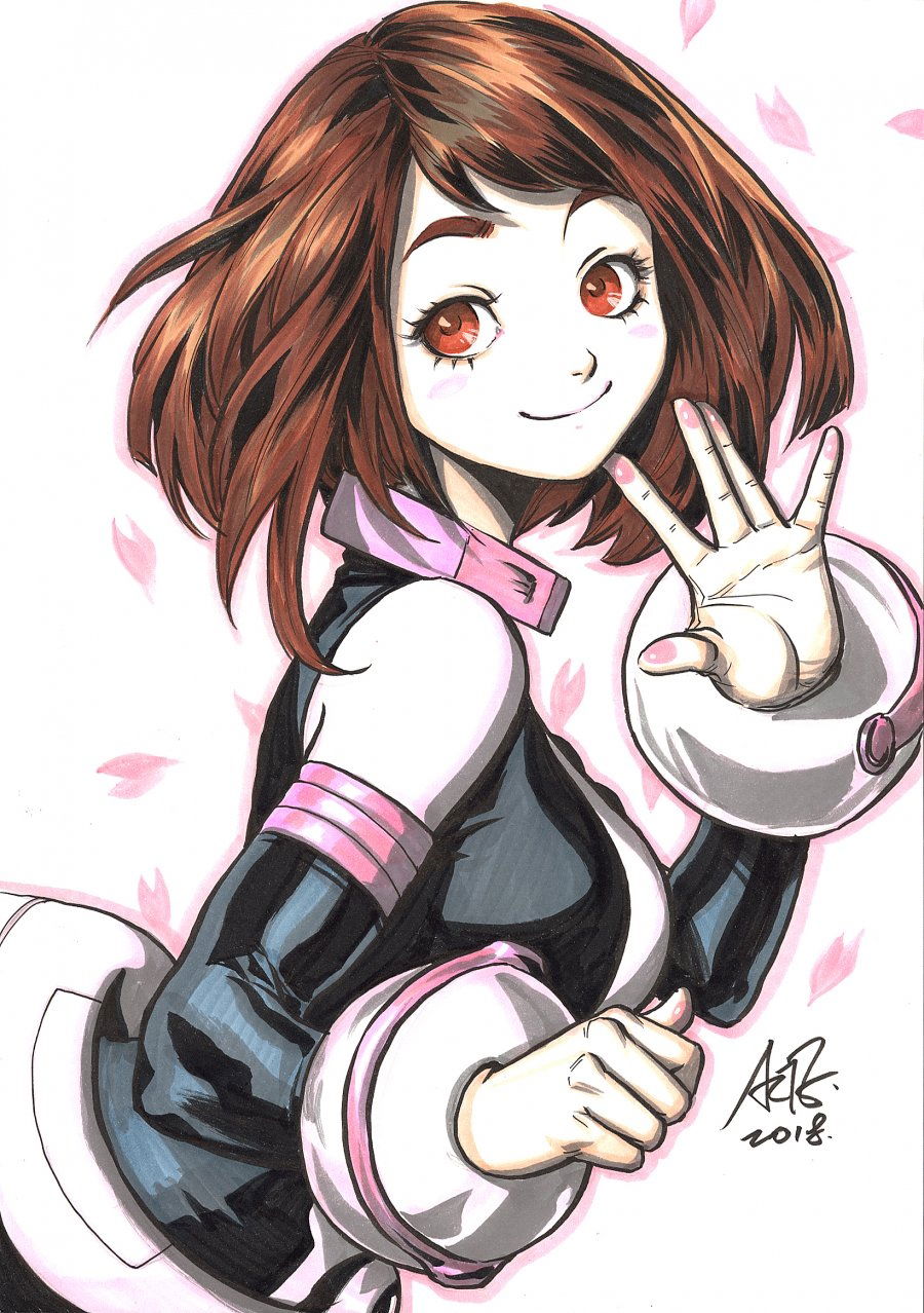 Artgerm - Ochako Uraraka from My Hero Academia Illustration, in ...