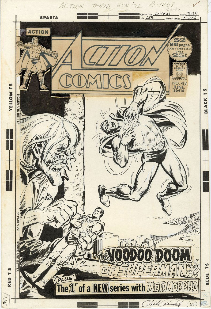 Nick Cardy - Action Comics #413 Cover, in ComicConnect.com -- Comic ...